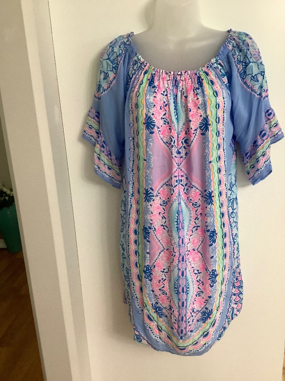 Lilly Pulitzer peasant dress SMALL